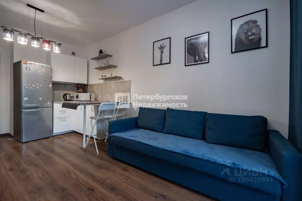 Студия Санкт-Петербург Новолитовская ул., 14 (24.4 м) - Фото 1