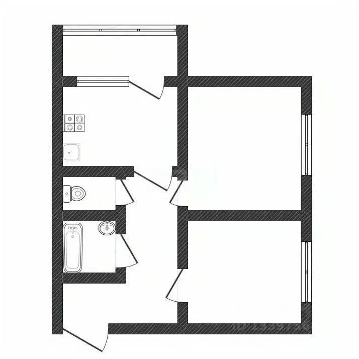 2-к кв. Тверская область, Ржев Профсоюзная ул., 3А (39.7 м) - Фото 2