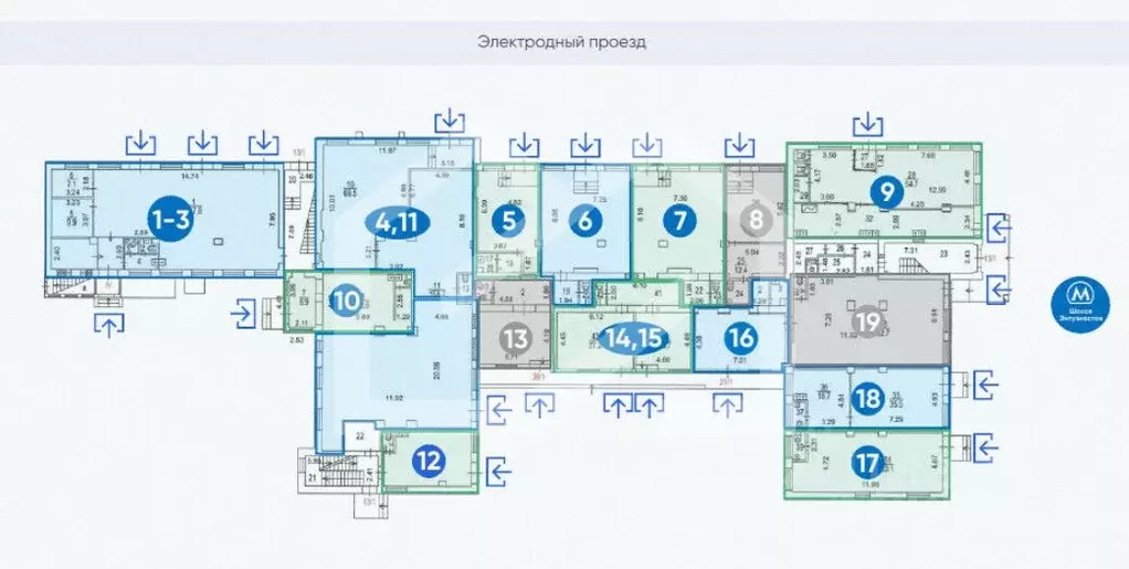 Торговая площадь в Москва Электродный проезд, 16 (93 м) - Фото 1