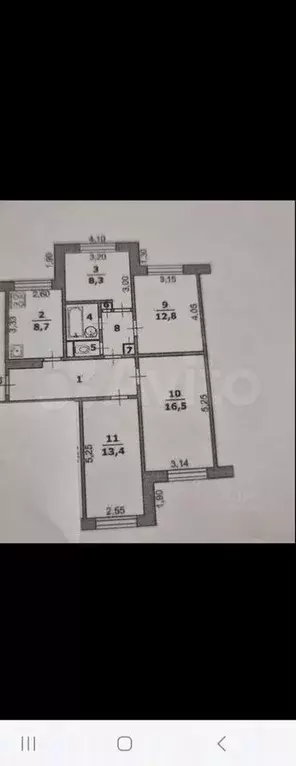 4-к. квартира, 77 м, 1/9 эт. - Фото 0