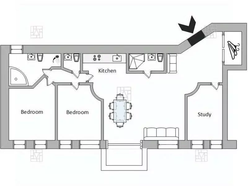 4-к кв. Москва Пожарский пер., 8 (140.0 м) - Фото 2