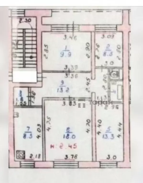 4-к кв. Челябинская область, Челябинск ул. Воровского, 17В (79.4 м) - Фото 2