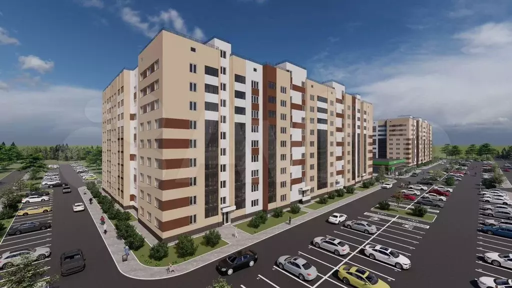 2-к. квартира, 65,5 м, 1/9 эт. - Фото 0