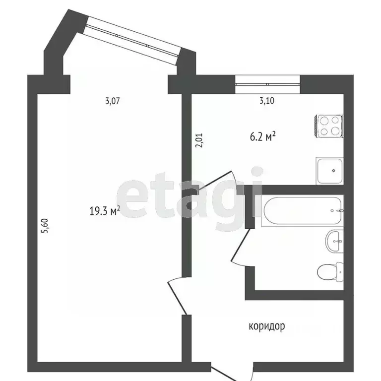 1-к кв. Камчатский край, Петропавловск-Камчатский ул. Карбышева, 18 ... - Фото 2