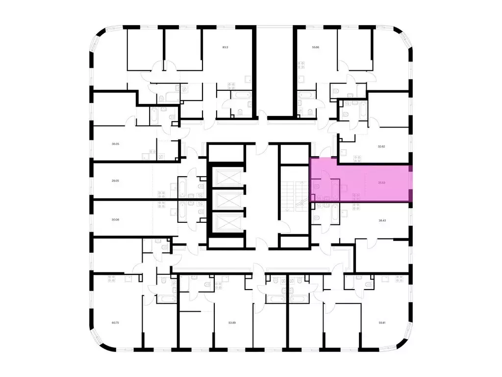 Квартира-студия: Казань, ЖК Таулар (25.53 м) - Фото 2