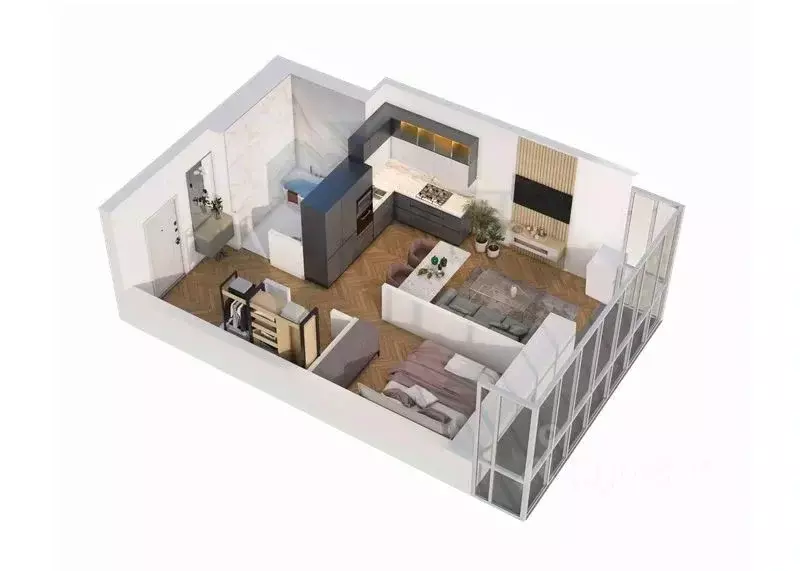 1-к кв. Хабаровский край, Хабаровск ул. Блюхера (41.25 м) - Фото 2