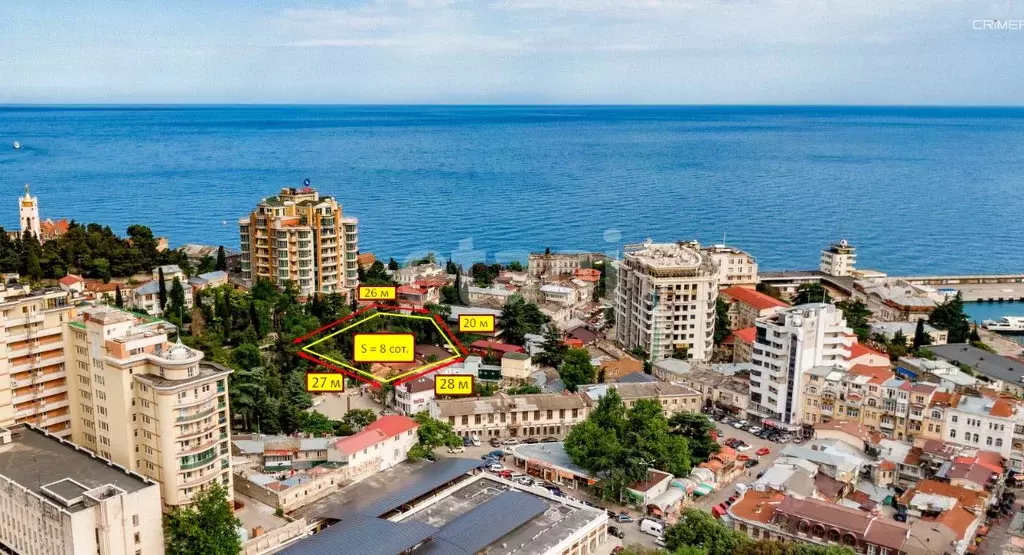 Участок в Крым, Ялта ул. Свердлова, 12Б (7.91 сот.) - Фото 1