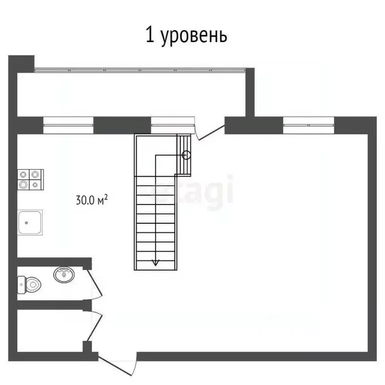 3-к кв. Тюменская область, Тюмень ул. Самарцева, 30 (105.0 м) - Фото 2