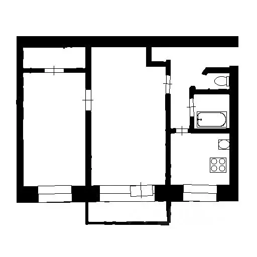 1-к кв. Башкортостан, Уфа ул. Менделеева, 136/2 (31.3 м) - Фото 2