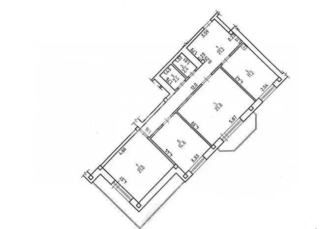 3-к кв. Удмуртия, Ижевск Красногеройская ул., 60 (98.9 м) - Фото 1