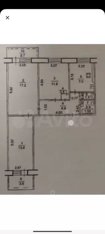 3-к кв. Башкортостан, Уфа Казанская ул., 12 (64.0 м) - Фото 1