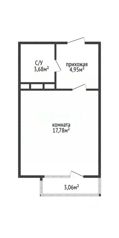 Студия Краснодарский край, Краснодар Российская ул., 70/6 (27.1 м) - Фото 1
