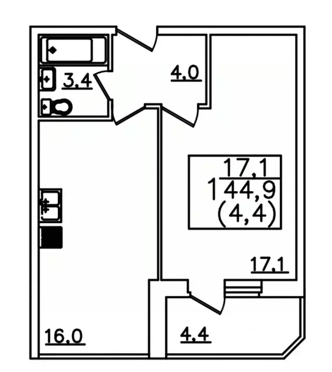 1-к кв. Ставропольский край, Пятигорск Бештау мкр, Алые Паруса жилой ... - Фото 1