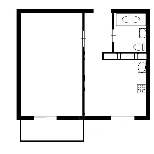 1-к кв. Воронежская область, Воронеж Московский просп., 207 (40.0 м) - Фото 2