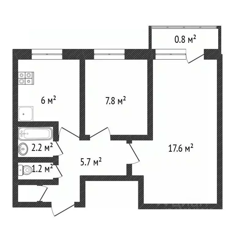 2-к кв. Нижегородская область, Нижний Новгород Кузнечиха жилрайон, ... - Фото 1
