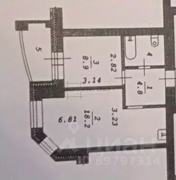 1-к кв. Новосибирская область, Новосибирск ул. Марии Ульяновой, 23 ... - Фото 1