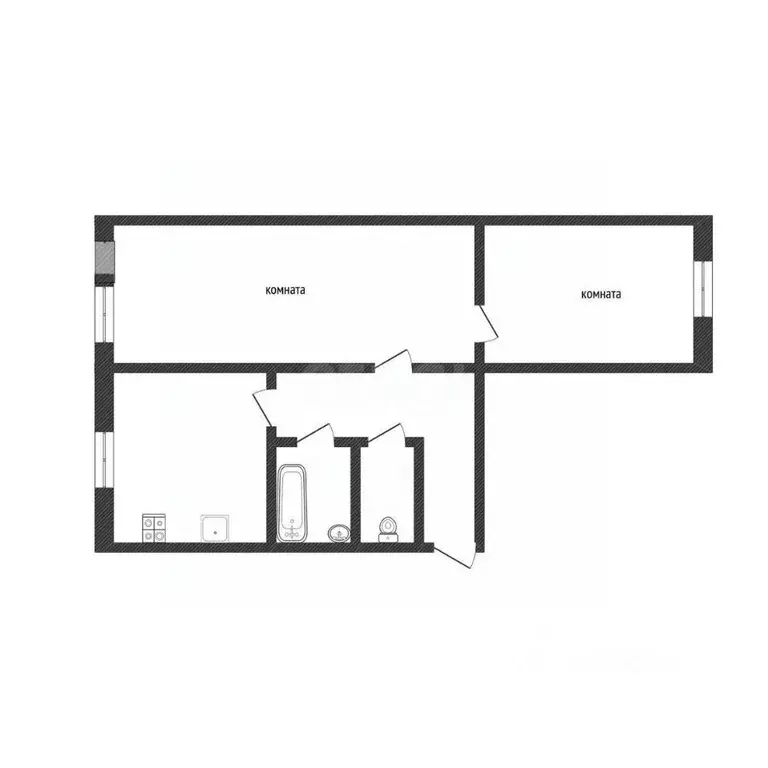 2-к кв. Ленинградская область, Киришский район, Кусинское с/пос, д. ... - Фото 2