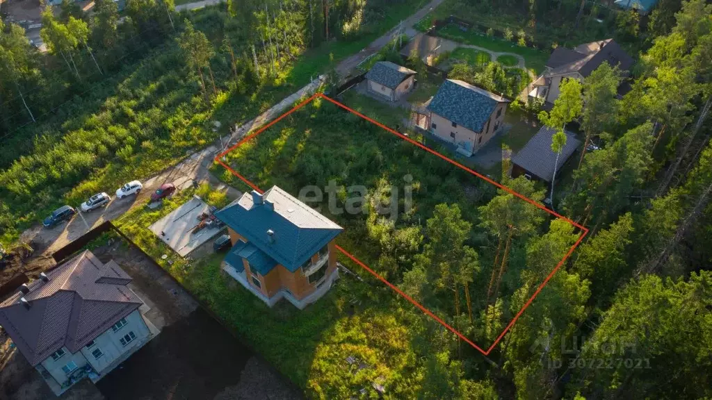 Участок в Санкт-Петербург пос. Парголово, Вокзальное ш. (12.0 сот.) - Фото 1