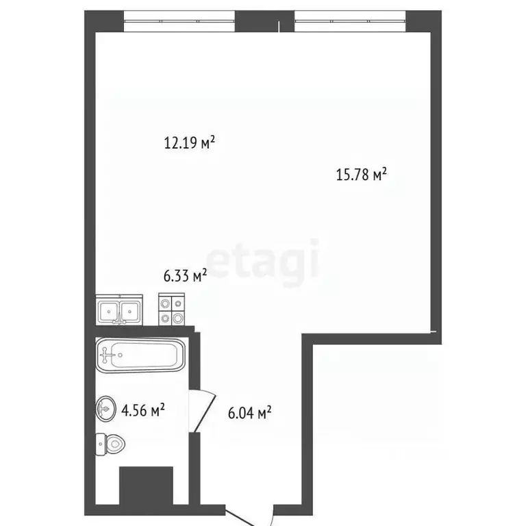 2-к кв. Хабаровский край, Хабаровск ул. Шеронова, 12 (45.1 м) - Фото 2