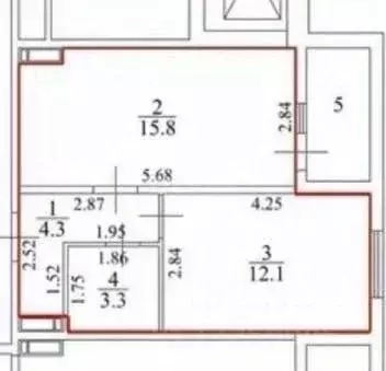 1-к кв. Липецкая область, Липецк ул. Механизаторов, 15А (39.0 м) - Фото 2