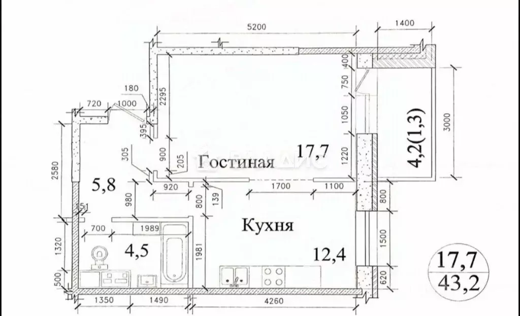 1-к кв. Московская область, Звенигород Одинцовский городской округ, ... - Фото 2