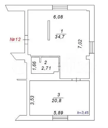 Апартаменты у озера, 59.9 м - Фото 0