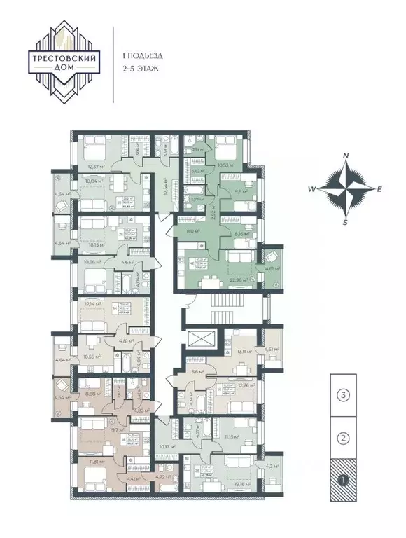 2-к кв. Тульская область, Узловая  (42.09 м) - Фото 1