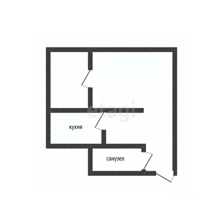 2-к кв. Курская область, Курск Станционная ул., 40 (31.0 м) - Фото 2