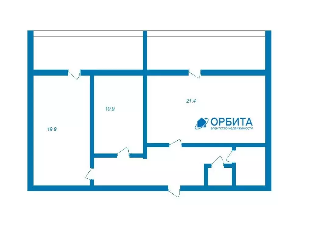 2-комнатная квартира: Тюмень, улица Самарцева, 29 (75.5 м) - Фото 1