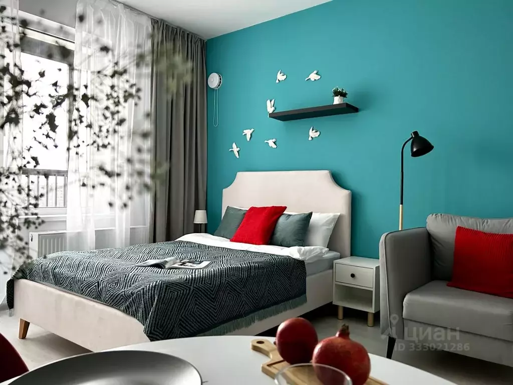 Студия Санкт-Петербург ул. Верхне-Каменская, 11к1 (25.3 м) - Фото 2