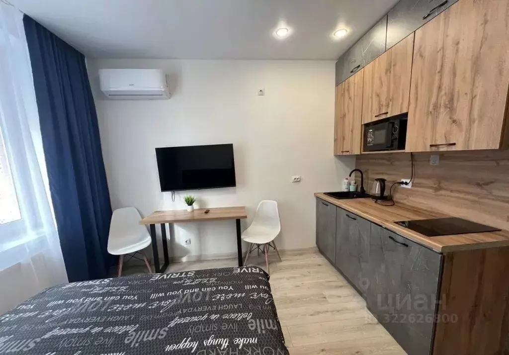 Студия Тюменская область, Тюмень ул. Андрея Кореневского, 7 (25.0 м) - Фото 2