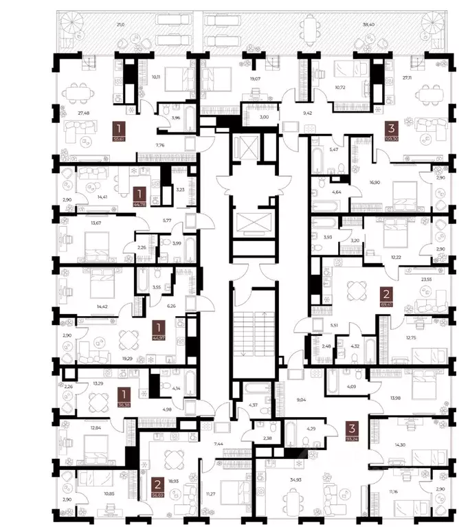 1-к кв. Рязанская область, Рязань ул. Бирюзова, 20с1 (36.38 м) - Фото 2
