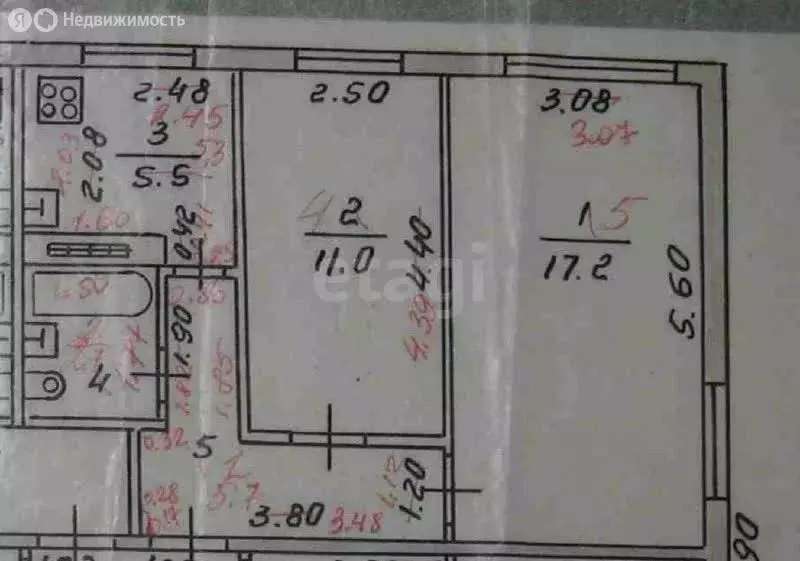 2-комнатная квартира: село Высокая Гора, Юбилейная улица, 7 (41.9 м) - Фото 1