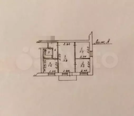 3-к. квартира, 45 м, 4/5 эт. - Фото 0