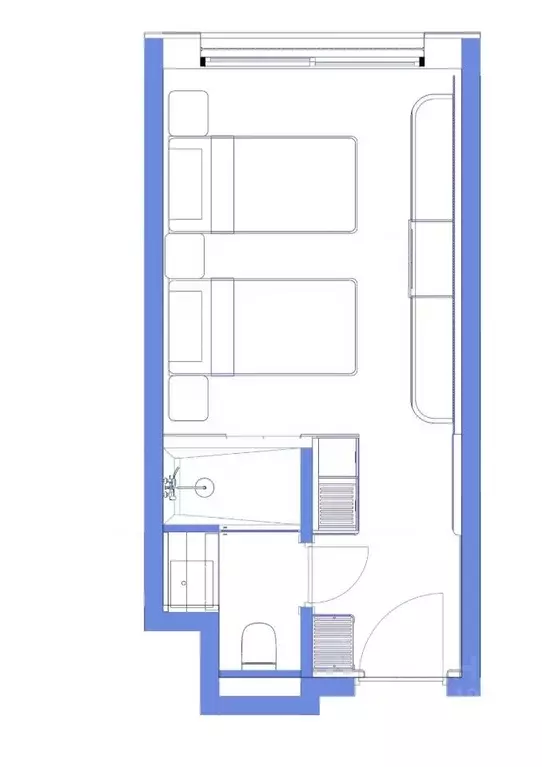 Студия Ставропольский край, Пятигорск ул. Леваневского, 3Д (20.6 м) - Фото 1