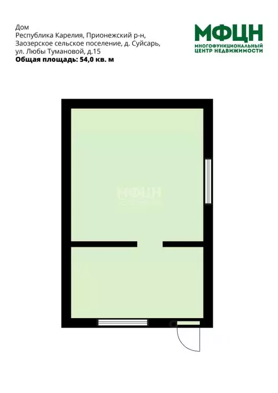 Дом в Карелия, Прионежский район, Заозерское с/пос, д. Суйсарь ул. ... - Фото 1