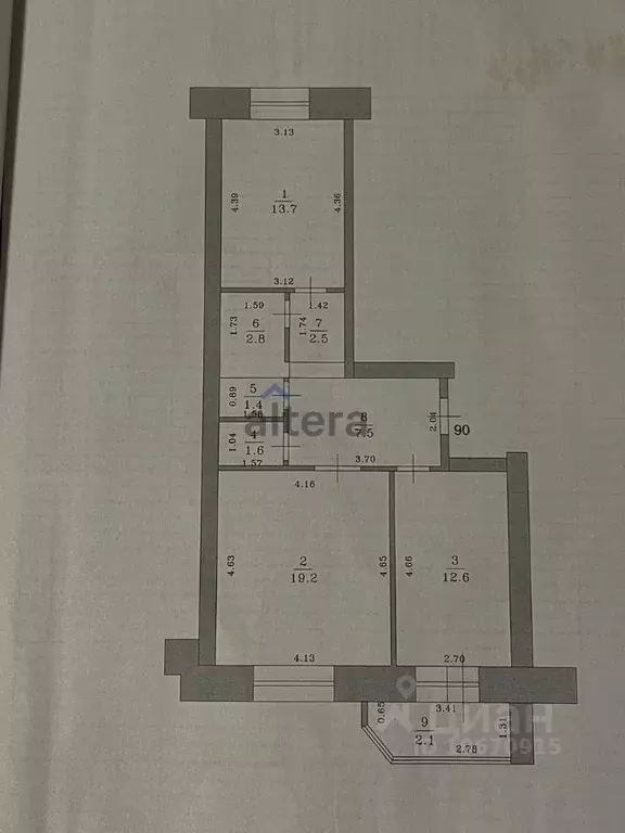 2-к кв. Татарстан, Казань Молодежная ул., 3А (63.1 м) - Фото 2