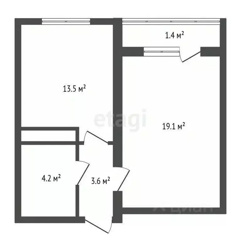 1-к кв. Воронежская область, Воронеж ул. Загоровского, 7к3 (41.8 м) - Фото 1