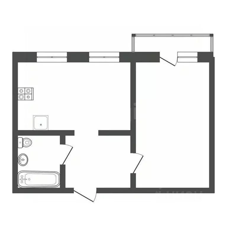 1-к кв. Московская область, Талдомский городской округ, Запрудня пгт ... - Фото 2