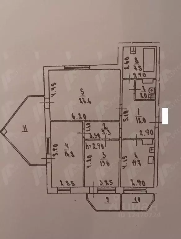 3-к кв. Астраханская область, Астрахань ул. Сен-Симона, 33к1 (117.5 м) - Фото 1