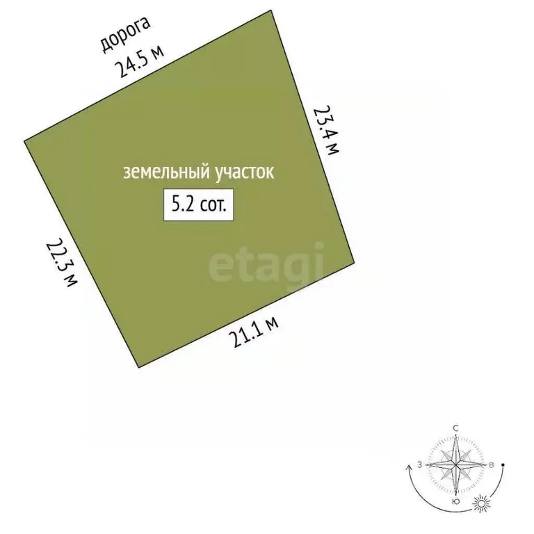 Участок в Севастополь с. Россошанка, ул. Жемчужная, 4 (5.15 сот.) - Фото 2