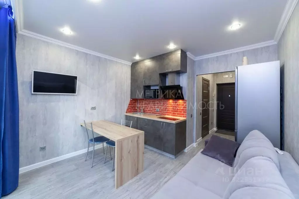 Студия Тюменская область, Тюмень ДОК мкр, ул. Ботаническая, 1к1 (19.6 ... - Фото 1