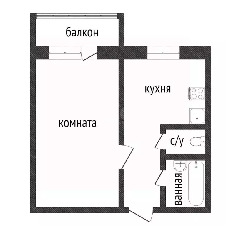 1-к кв. Курганская область, Курган Заозерный жилрайон, 5-й мкр, 25к2 ... - Фото 1