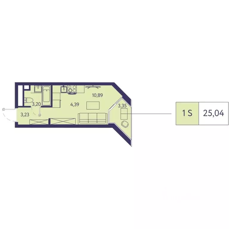 Студия Крым, Ялта муниципальный округ, Виноградное пгт Новая Ливадия ... - Фото 1