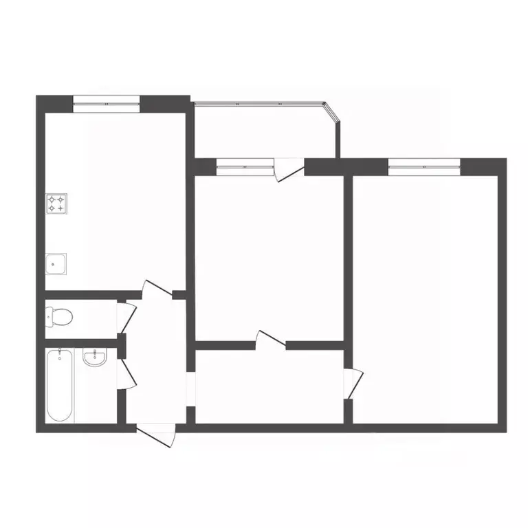 2-к кв. Тюменская область, Тюмень ул. Мельникайте, 122 (60.1 м) - Фото 2