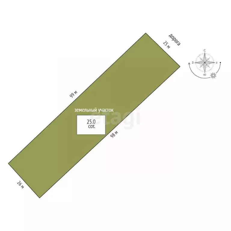 Участок в Челябинская область, Аргаяшский муниципальный округ, ... - Фото 2