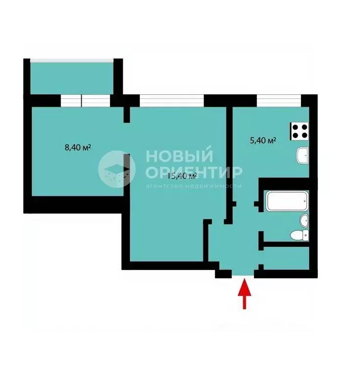 2-к кв. Свердловская область, Екатеринбург ул. Академика Бардина, 45 ... - Фото 2