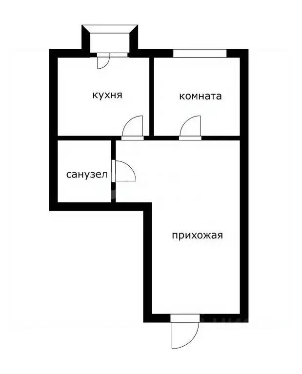 1-к кв. Краснодарский край, Сочи Адлер жилрайон, ул. Лескова, 25 (28.0 ... - Фото 1