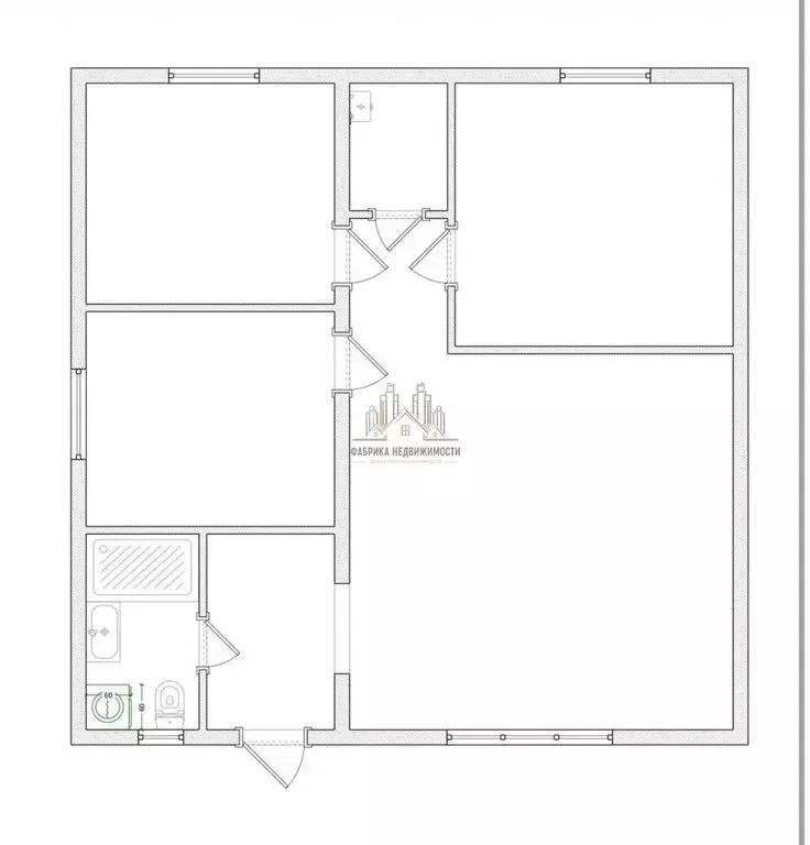 Дом в Трудовое, Зелёная улица (84 м) - Фото 2