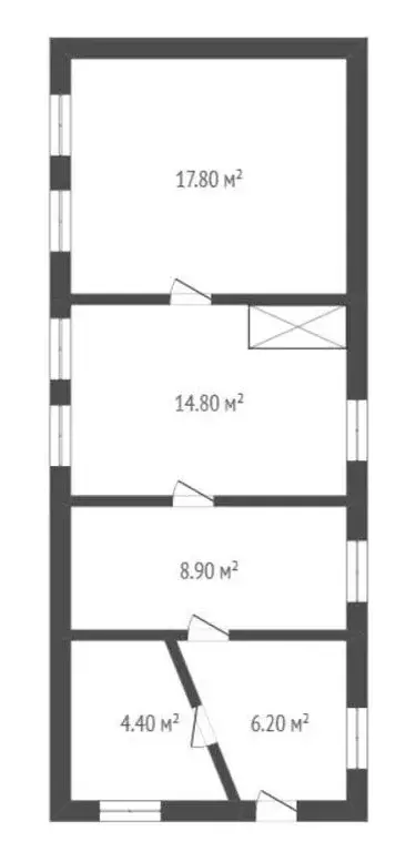 Дом в село Петровское, Украинская улица (55.8 м) - Фото 1